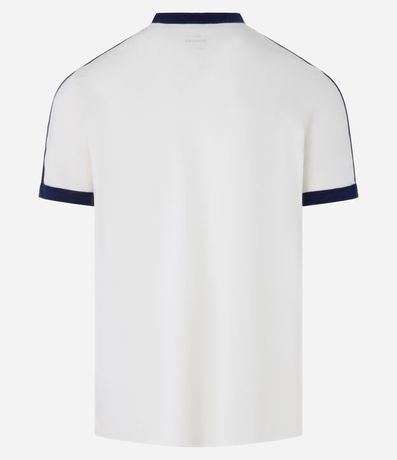 Remera Regular en Algodón con Rayas en los Hombros 6