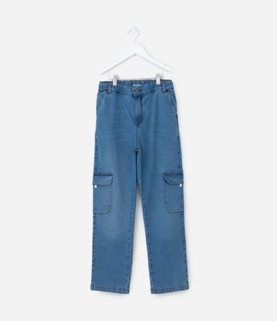 Pantalón Infantil en Jeans con Bolsillos Cargo - Talle 5 a 14 años 1