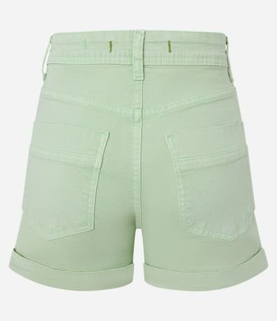 Short en Sarga com Cintura Alta 7