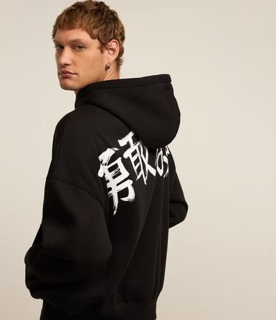 Buzo Boxy en Algodón con Estampa Lettering