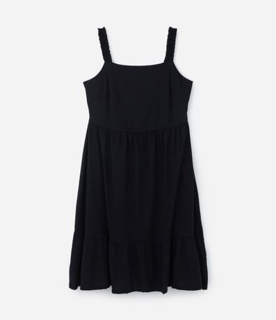 Vestido Corto en Algodón y Escote Cuadrado Curve & Plus Size 5