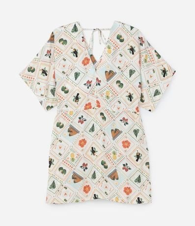 Vestido Corto en Viscosa con Estampa Rio de Janeiro Curve & Plus Size 6