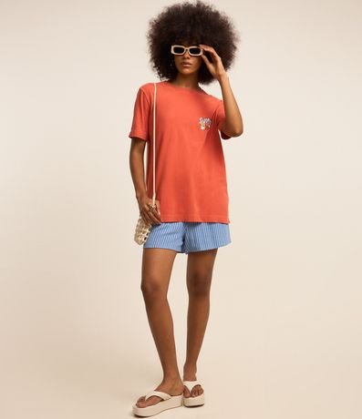 Remera Alargada en Algodón con Estampa Summer Hits Festival 3