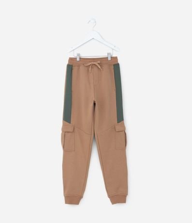 Pantalón Infantil en Algodón con Bolsillos Cargo - Talle 5 a 14 años