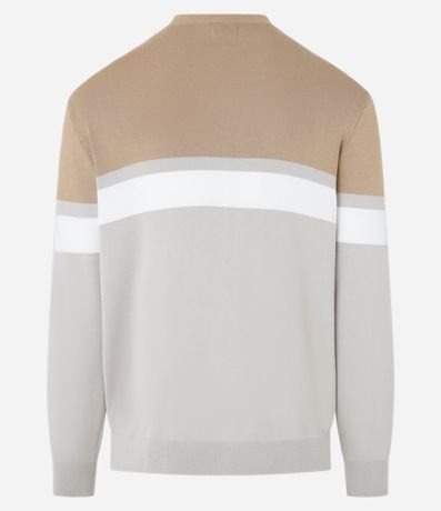 Suéter Regular en Viscosa con Bloques de Color 9