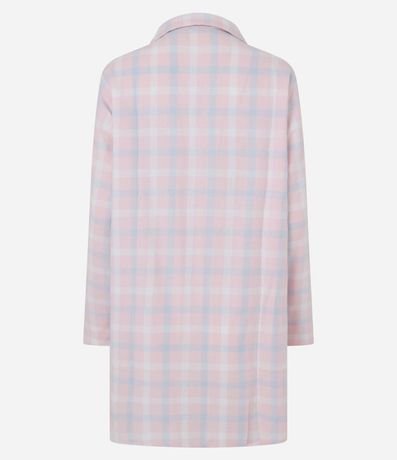 Camisón Americana en Franela de Cuadros 4