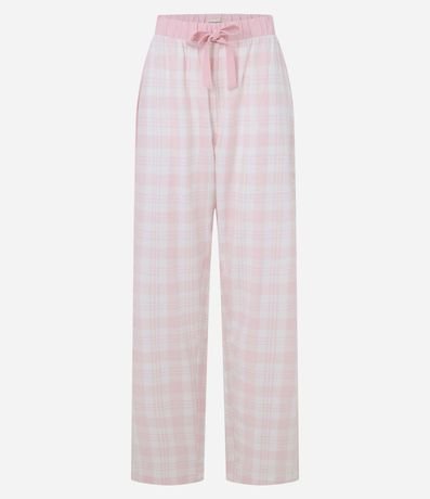 Pantalón de Pijama en Franela de Cuadros 5