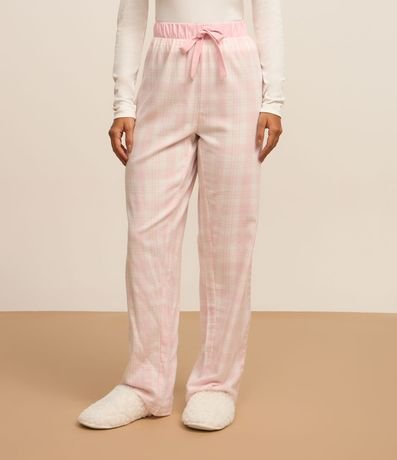 Pantalón de Pijama en Franela de Cuadros 2