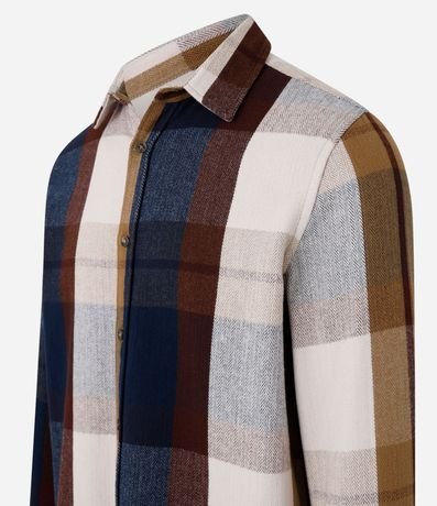 Camisa Regular en Franela de Cuadros 5