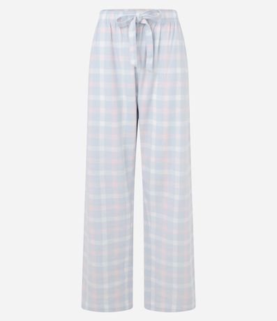 Pantalón de Pijama en Franela de Cuadros 5