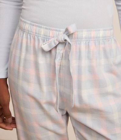 Pantalón de Pijama en Franela de Cuadros 4
