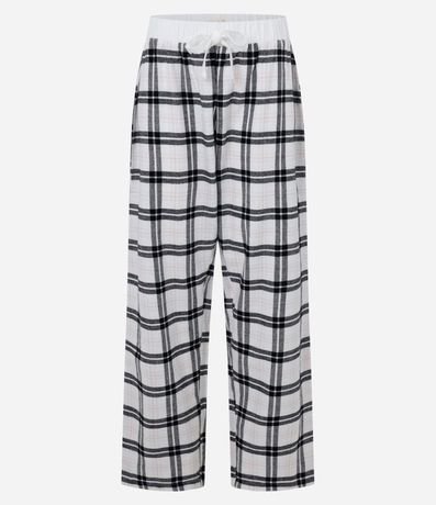 Pantalón de Pijama en Franela de Cuadros 4