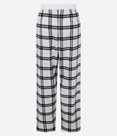 Pantalón de Pijama en Franela de Cuadros 5