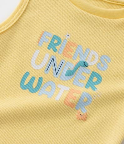 Conjunto Infantil con Lettering Friends Under Water - Talle 0 a 18 meses 10