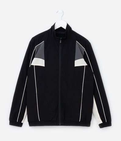 Campera Quebra- Vento Infantil con Recortes - Talle 5 a 14 años