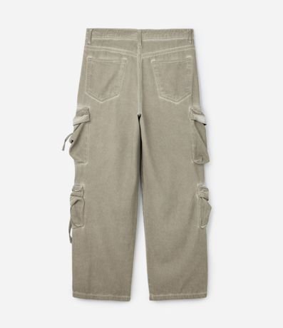 Pantalón Super Baggy en Sarga Desteñida con Lavado 6