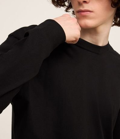 Remera Comfort en Algodón con Manga Larga 3