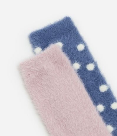 Kit 02 Medias Caña larga en Pelo Artificial 4