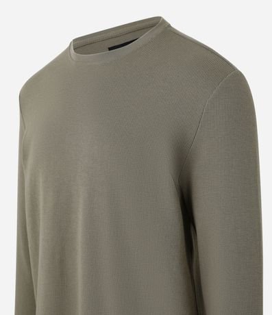 Remera Regular en Algodón con Textura 7