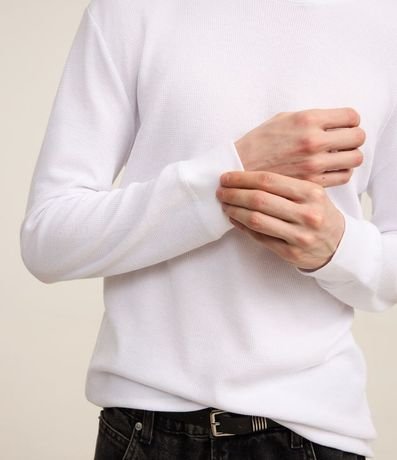 Remera Regular en Algodón con Textura 3