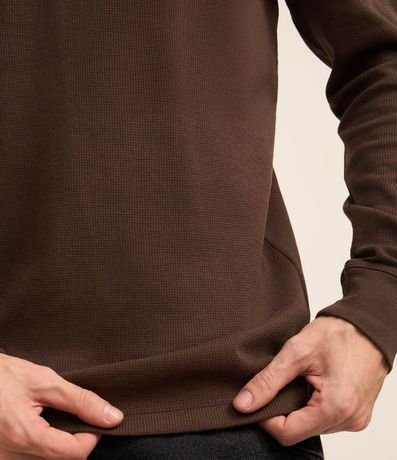 Remera Regular en Algodón con Textura 5