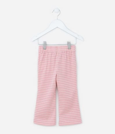 Pantalón Flare Infantil con Estampa de Cuadros Vichy - Talle 1 a 5 años 2