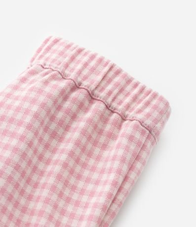 Pantalón Flare Infantil con Estampa de Cuadros Vichy - Talle 1 a 5 años 4