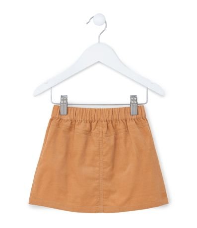 Pollera Infantil en Terciopelo con Bolsillos - Talle 1 a 5 años 2