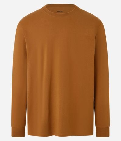 Remera Comfort en Algodón con Manga Larga