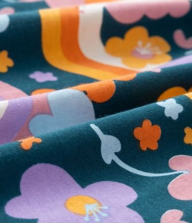 Vestido Infantil con Volados en los Hombros y Estampa Divertida - Talle 1 a 5 años 3