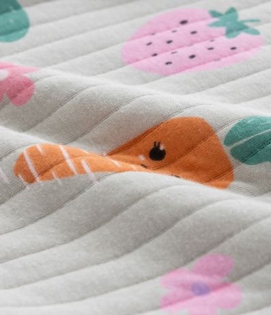 Conjunto Infantil en Capitoneada con Estampa Legumes - Talle 1 a 5 años 8