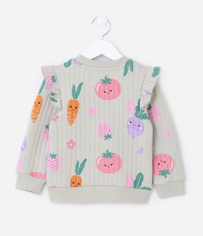 Conjunto Infantil en Capitoneada con Estampa Legumes - Talle 1 a 5 años 9