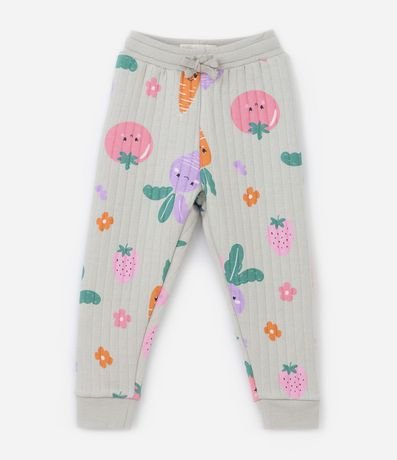 Conjunto Infantil en Capitoneada con Estampa Legumes - Talle 1 a 5 años 10