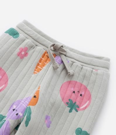 Conjunto Infantil en Capitoneada con Estampa Legumes - Talle 1 a 5 años 11