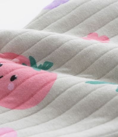 Conjunto Infantil en Capitoneada con Estampa Legumes - Talle 1 a 5 años 3