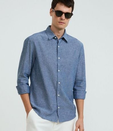 Camisa Manga Larga en Lino