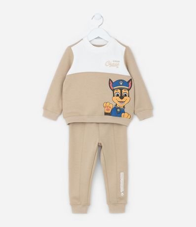 Conjunto Infantil con Recortes y Estampa Paw Patrol - Tam  2 a 6 años