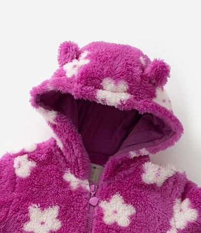 Conjunto Infantil en Fleece con Estampa Floral - Talle 1 a 5 años 7