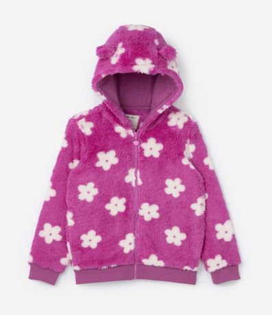 Conjunto Infantil en Fleece con Estampa Floral - Talle 1 a 5 años 3