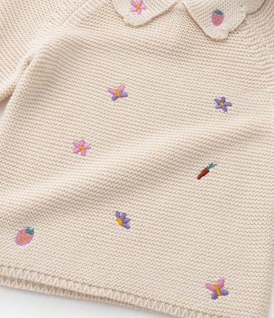 Suéter Infantil con Bordado Mini Mini Ícones - Talle 1 a 5 años 5