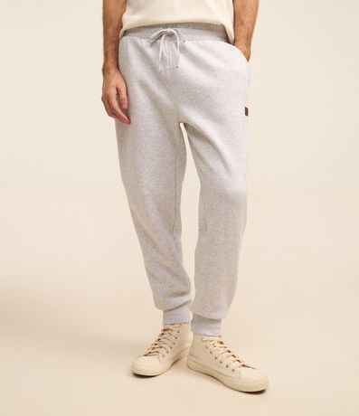 Pantalón en Algodón con Cintura Elástica y Bajo Ajustada 2