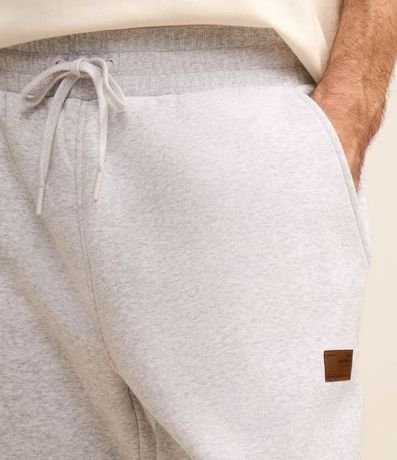 Pantalón en Algodón con Cintura Elástica y Bajo Ajustada 4