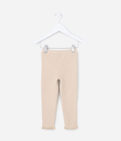 Pantalón Infantil en Rib con Bajo Ondulado - Talle 1 a 5 años 2