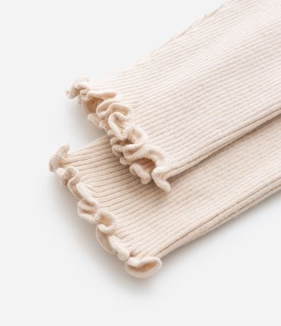 Pantalón Infantil en Rib con Bajo Ondulado - Talle 1 a 5 años 4