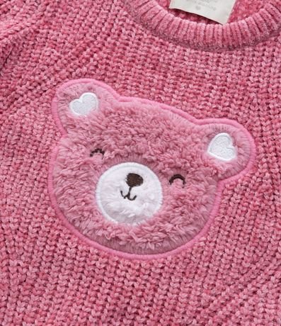 Suéter Infantil en Chenille con Bordado Osito - Talle 1 a 5 años 6