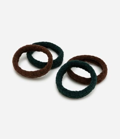 Kit 04 Elásticos Para el Pelo con Textura 2