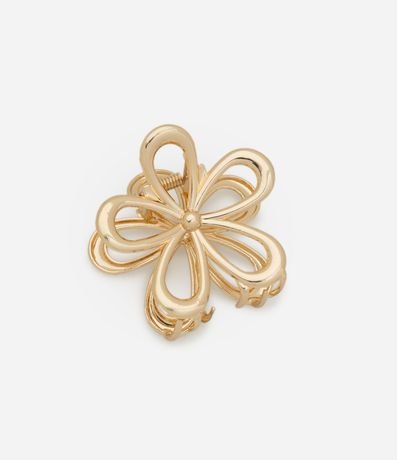 Pinza para el Pelo en Metal con Formato de Flor Ahuecada 2