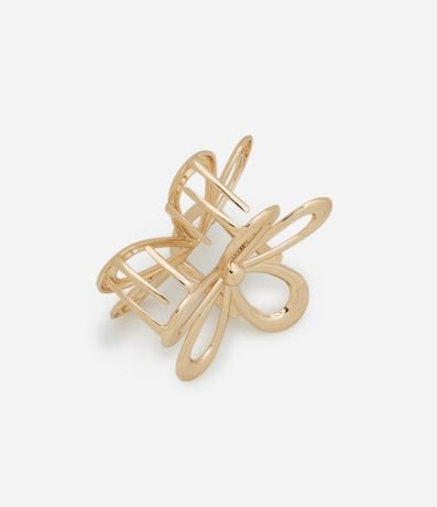 Pinza para el Pelo en Metal con Formato de Flor Ahuecada 3