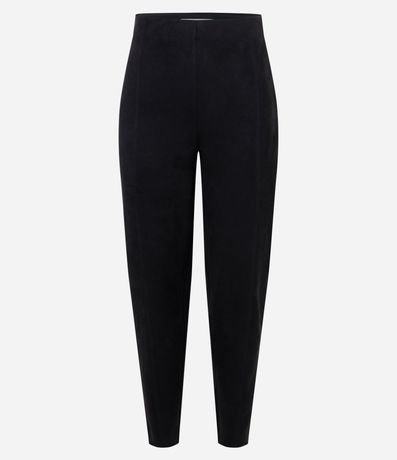 Pantalón Legging en Suedine y Cremallera Lateral 5