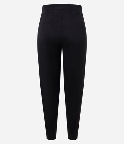 Pantalón Legging en Suedine y Cremallera Lateral 6